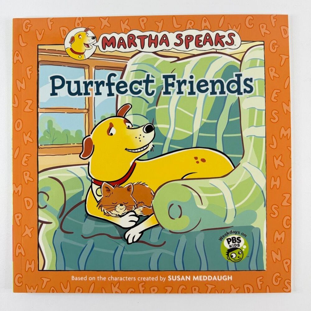 2/$6 Martha Speaks Purrfect Friends book by Susan Meddaugh (Paperback)
